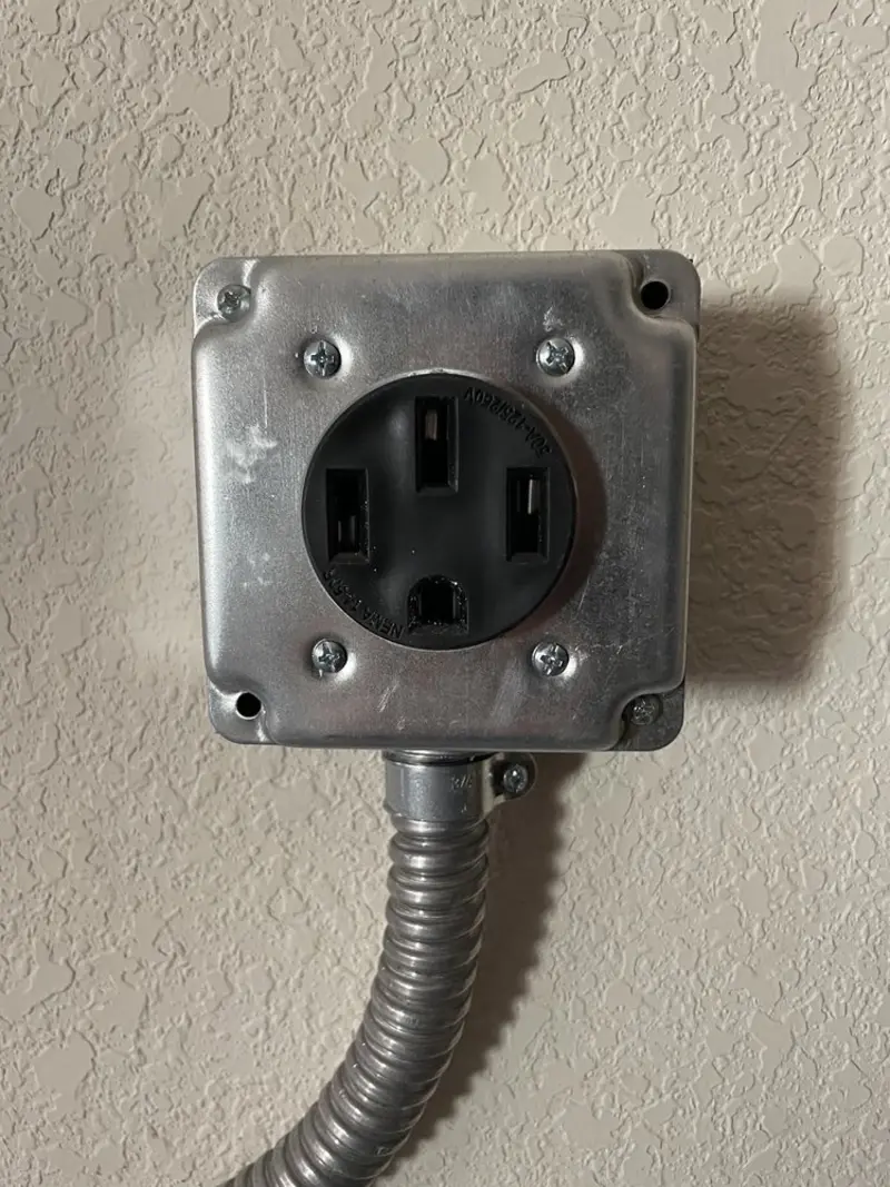 NEMA 14-50 outlet installed for Smart Home Electrical in Hawthorne